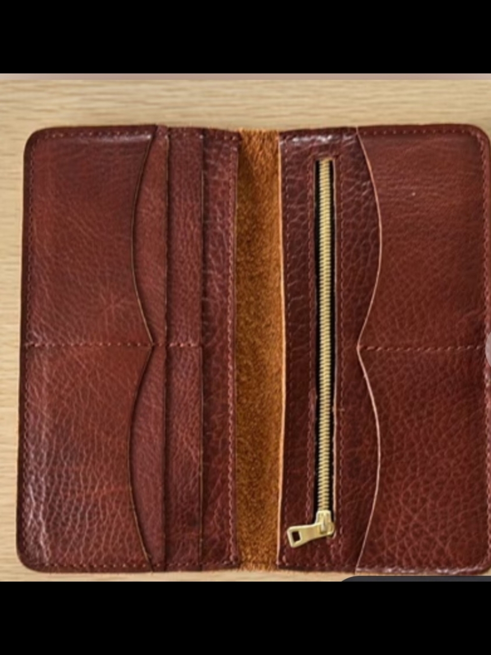 Portland Leather Goods Bifold Wallet In Nutmeg - Picture 4 of 4